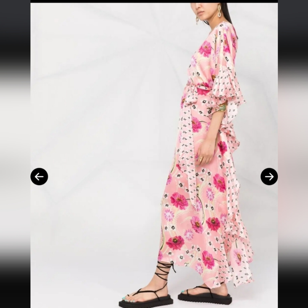 Temperley London Dahlia Kaftan Silk Caftan - Picture 2 of 13